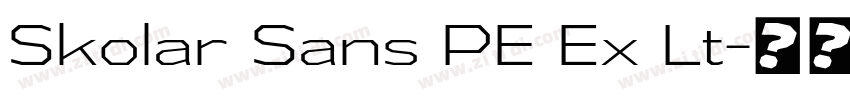 Skolar Sans PE Ex Lt字体转换